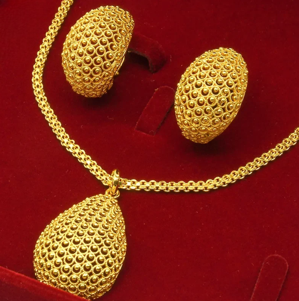 Gold-Plated Two Piece Jewelry Set