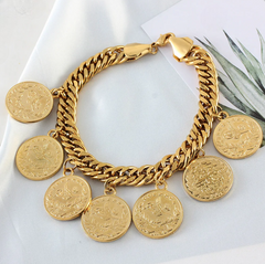 Turkish Couple Round Coin Bracelet