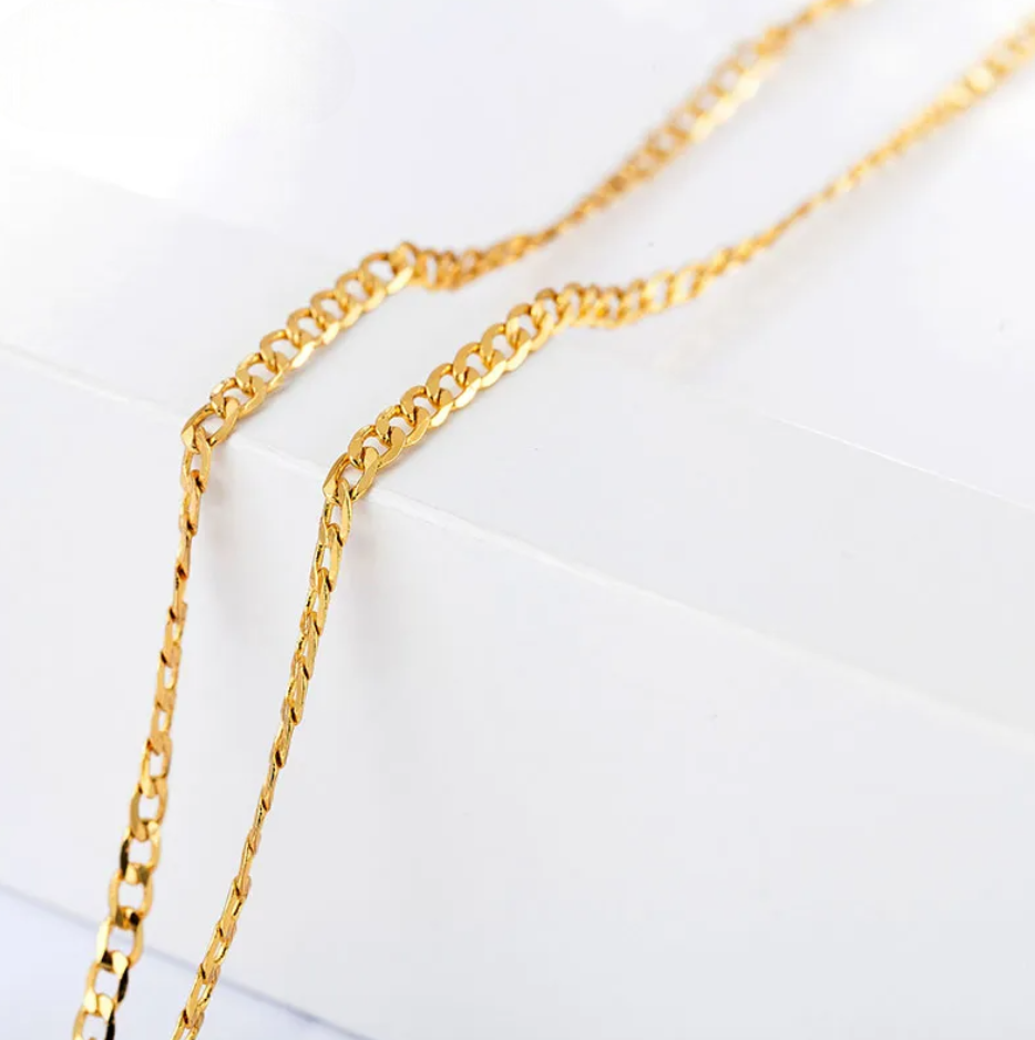 Sterling Silver Sideways 18k Gold-Plated Necklace