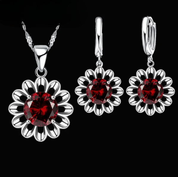 Fashion 925 Sterling Silver Wedding Jewelry Set for Women