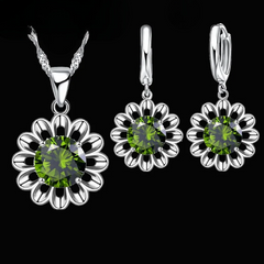 Fashion 925 Sterling Silver Wedding Jewelry Set for Women