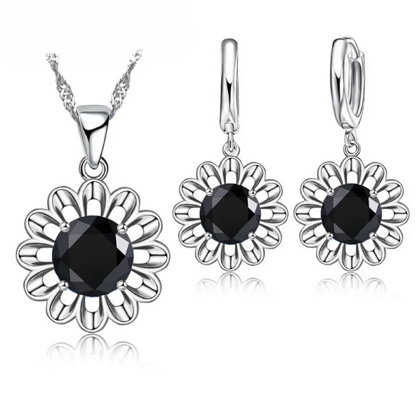 Fashion 925 Sterling Silver Wedding Jewelry Set for Women