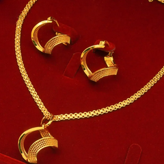 Gold-Plated Two Piece Jewelry Set