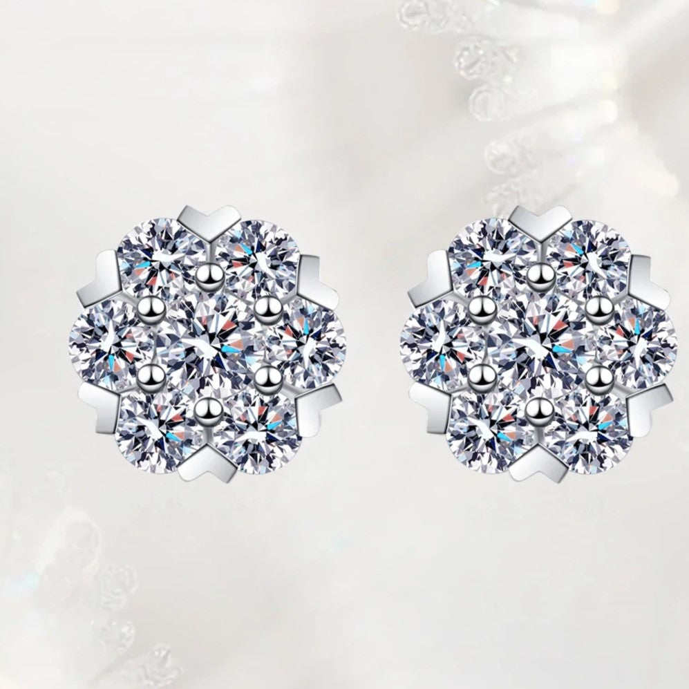 Moissanite Diamond Stud Earrings