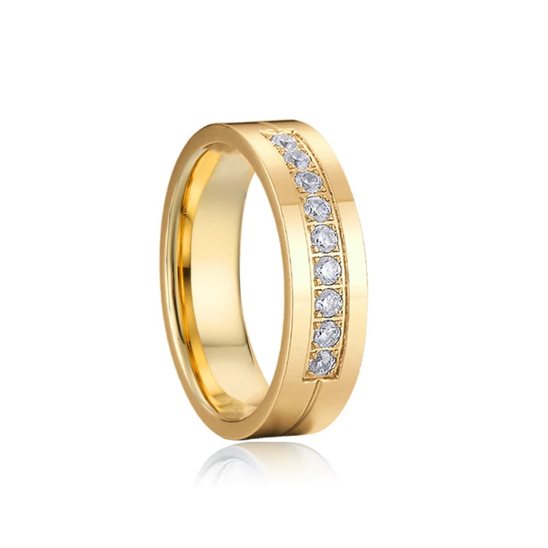 Couple's Love Alliance 18k Gold Wedding Rings Set