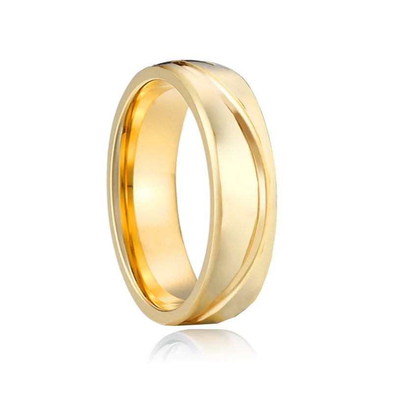 Couple's Love Alliance 18k Gold Wedding Rings Set