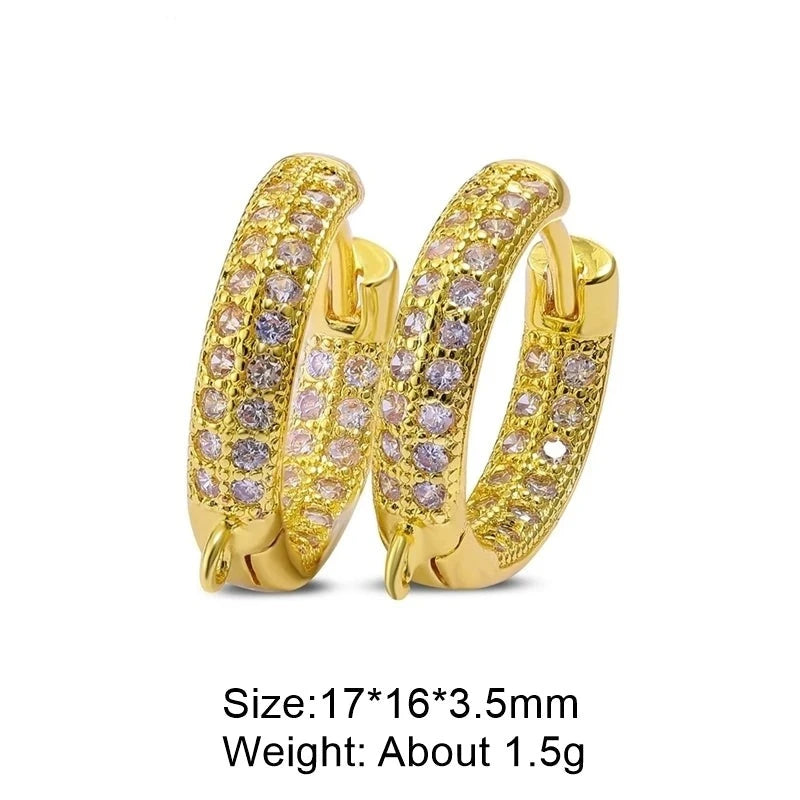 Juya 18K Gold Plated Bridal Jewelry Making Ear Wire Fasteners