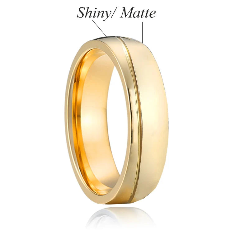 Couple's Love Alliance 18k Gold Wedding Rings Set