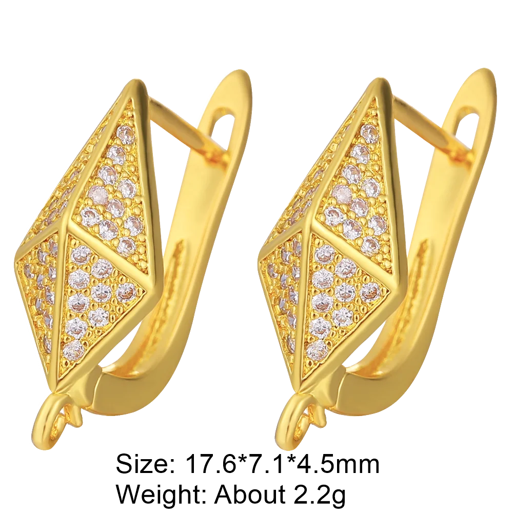 Juya 18K Gold Plated Bridal Jewelry Making Ear Wire Fasteners