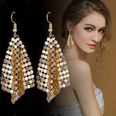 Trendy Acrylic Long Studs Dangle Earrings for Women