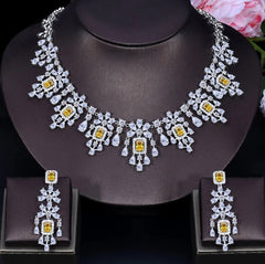 Elegant Bridal Jewelry Set with Cubic Zirconia