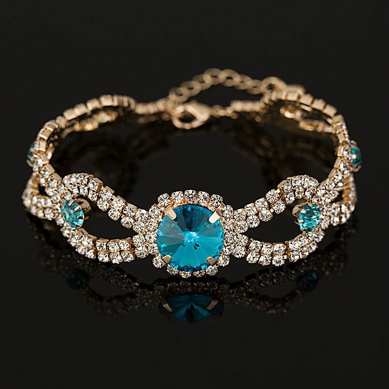 Crystal Link Chain Bracelet