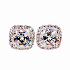 Elegant Crystal Zircon Stud Earrings