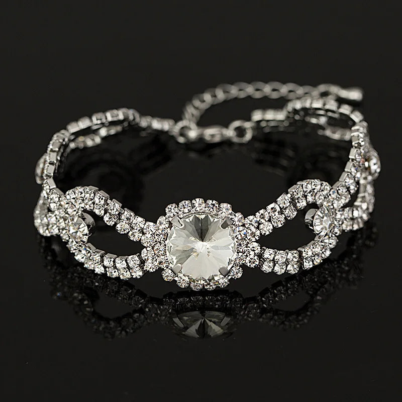 Crystal Link Chain Bracelet