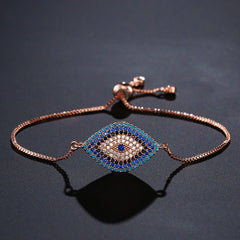 Trendy Gold Color Evil Eye Bracelet