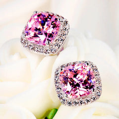 Elegant Crystal Zircon Stud Earrings