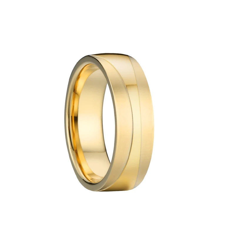 Couple's Love Alliance 18k Gold Wedding Rings Set