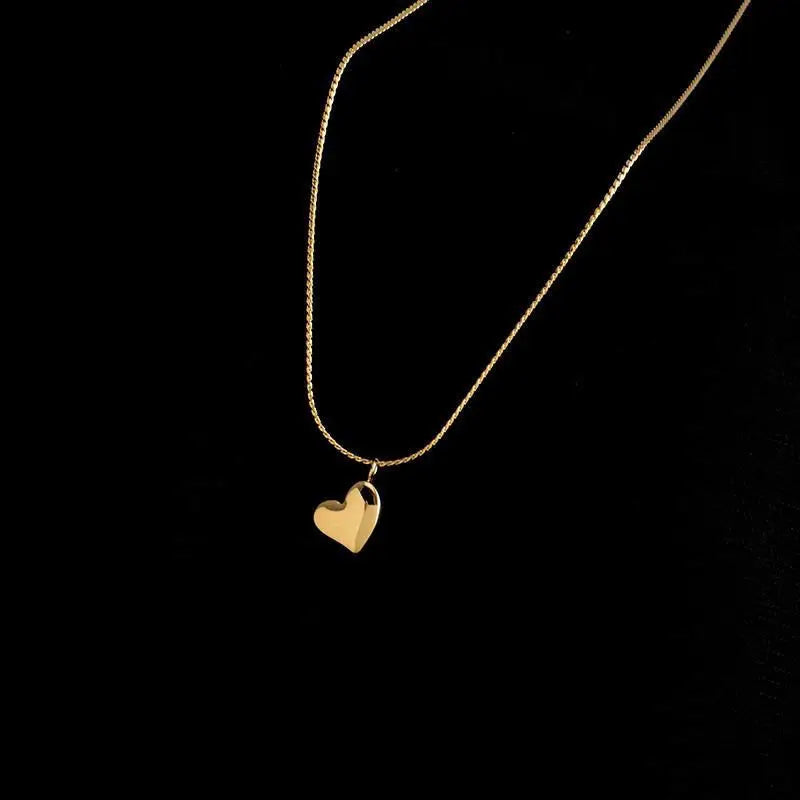 Timeless Love: Stainless Steel Heart Pendant Necklace For Women