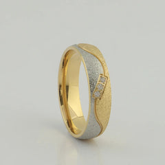 Couple's Love Alliance 18k Gold Wedding Rings Set