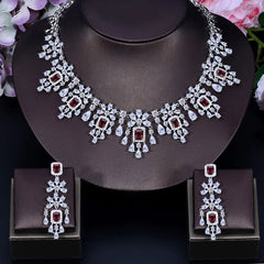 Elegant Bridal Jewelry Set with Cubic Zirconia