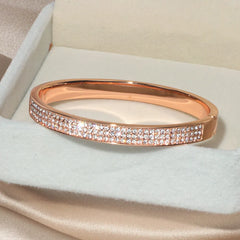 Timeless Crystal Cuff Bangle Bracelets