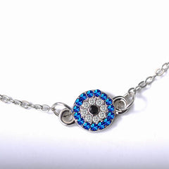 Blue Evil Eye Anklets for Women