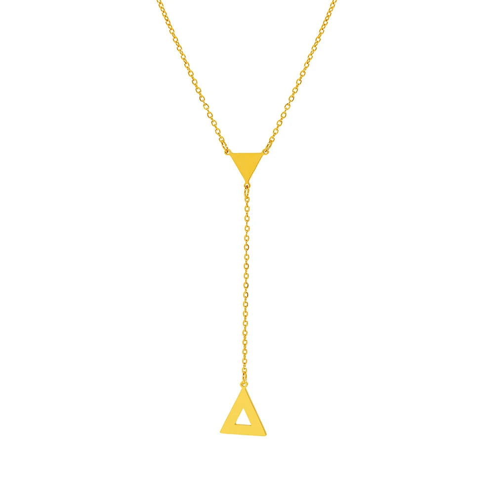 Triangle Tassel Pendant Necklace For Women