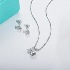 Timeless Moissanite Bridal Jewelry Set