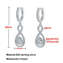 Moissanite Diamond Waterdrop Jewelry Set