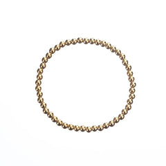 18K Gold Plated Stainless Steel Beaded Bracelets