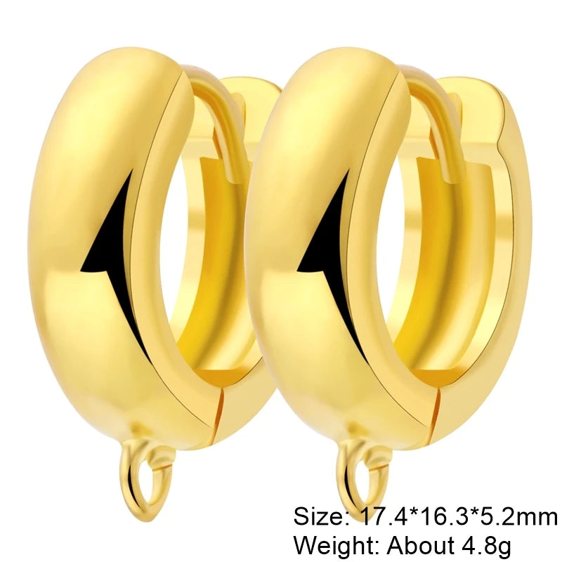 40875599265857|40875599298625Juya 18K Gold Plated Bridal Jewelry Making Ear Wire Fasteners