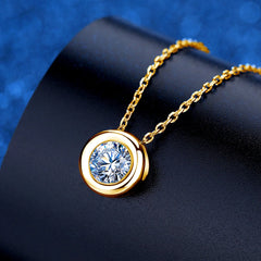 Elegant Moissanite Diamond Pendant Necklace