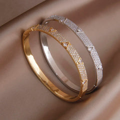 2024 Crystal "V" Bangles for Women