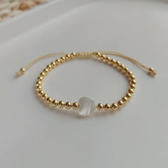 KKBEAD 18k Gold Plated Charm Bracelets