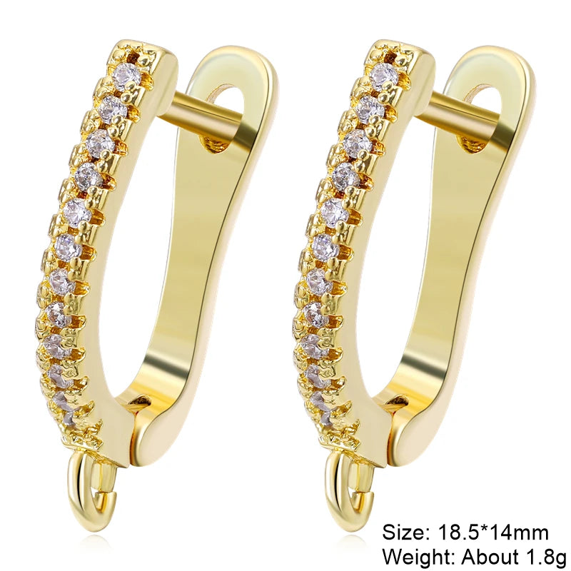 Juya 18K Real Gold and Silver Plated Ear Wire Hooks