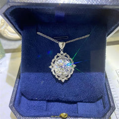 Exquisite 5 Carat Moissanite Pendant Necklace