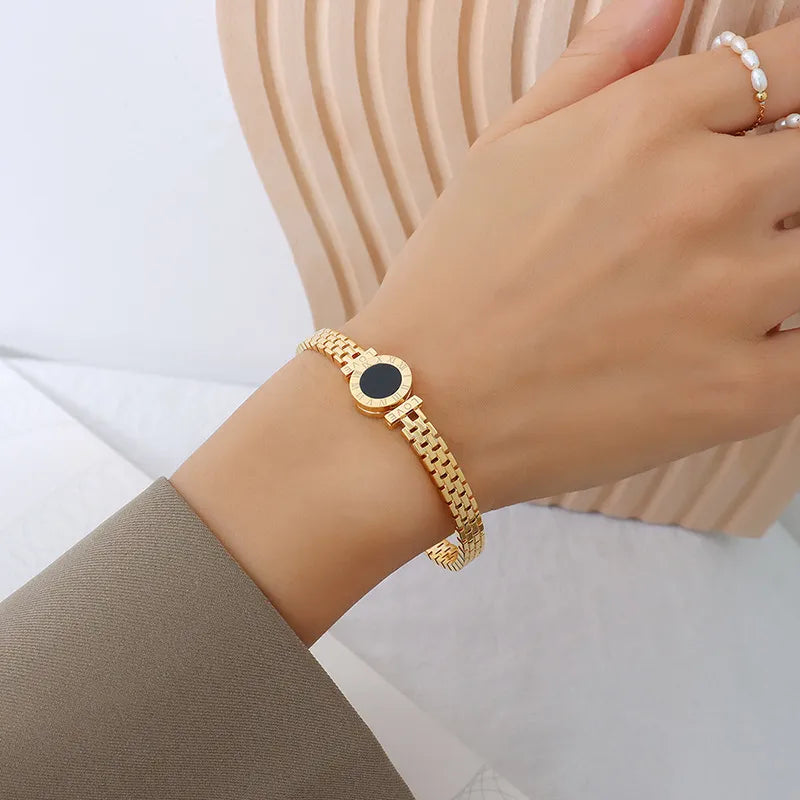 Woman Bijoux 18K Gold Back To Rome Love Letter Bracelet