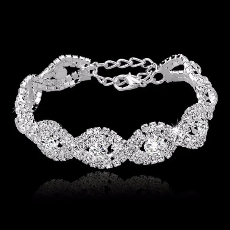 Rhinestone Wrist Chain Luxury Bracelet