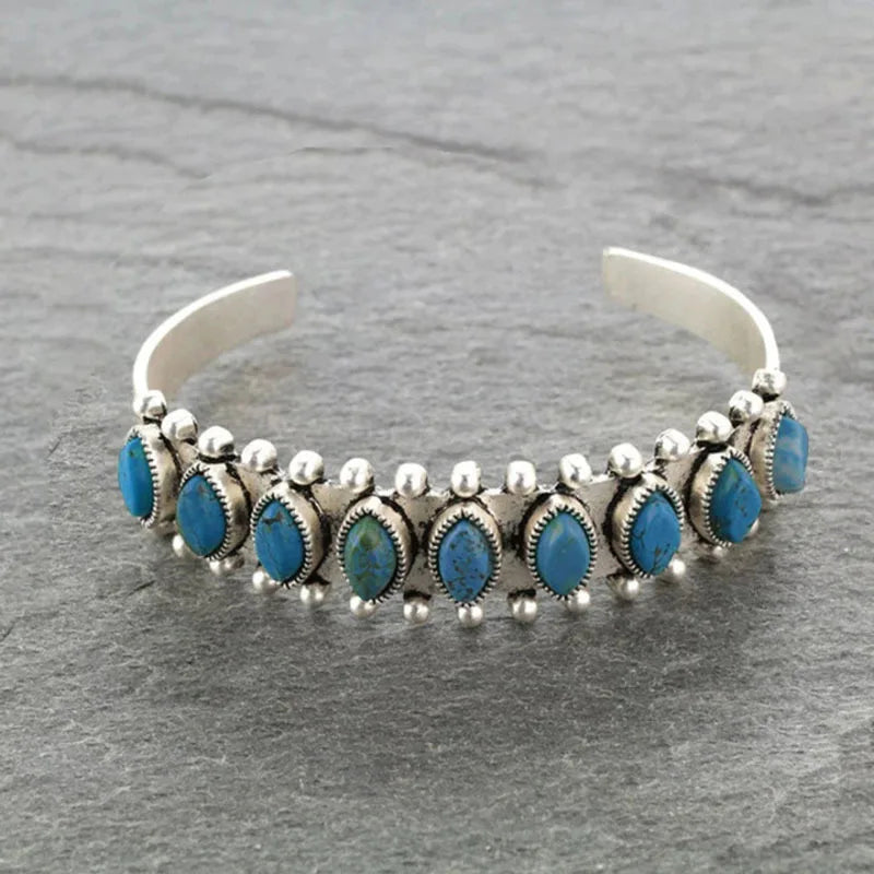 Vintage Tibet Turquoise Bracelet for Women