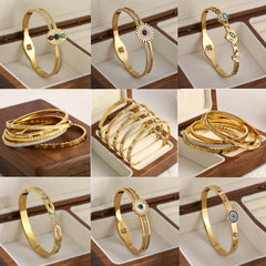 Elegant Stainless Steel Bangles Bracelets