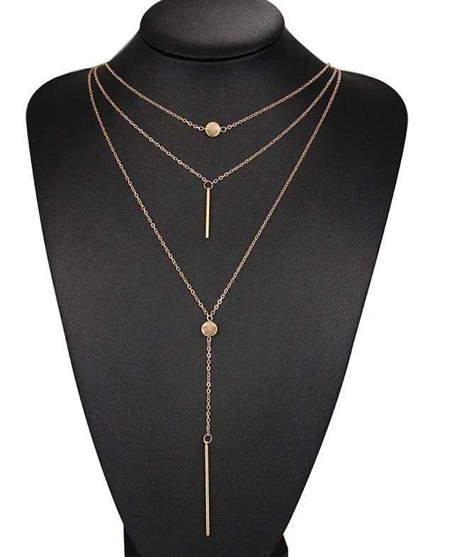 Trendy Multi-layer Dot Pendant Necklaces