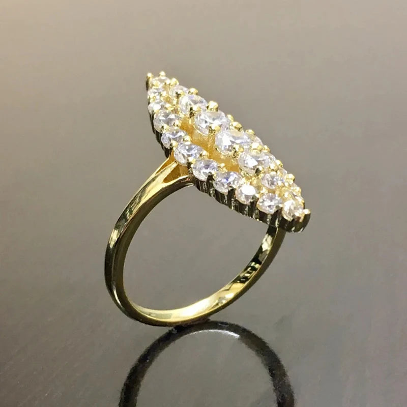 Elegant Marquise Shaped Rings