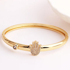 Trendy Animal Pattern Crystal Bangle