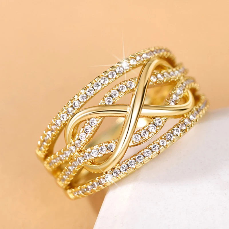 Timeless Cubic Zirconia Love Rings