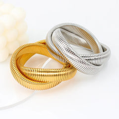 Elastic Stainless Steel Geometric Bracelet