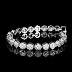 Elegant Tennis Style Bangles with Sparkling Stones