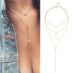 Trendy Multi-layer Dot Pendant Necklaces