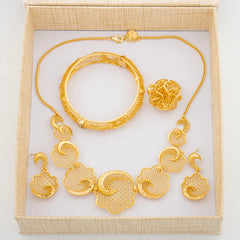 18K Gold-Plated Geometric Jewelry Ensemble