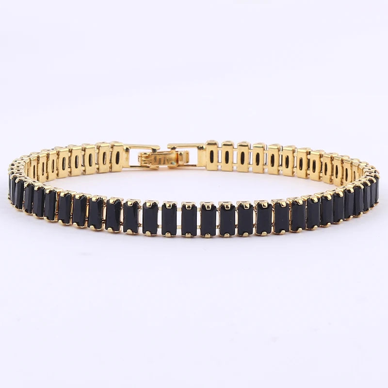 18K Gold Plated Geometric Zircon Bracelet