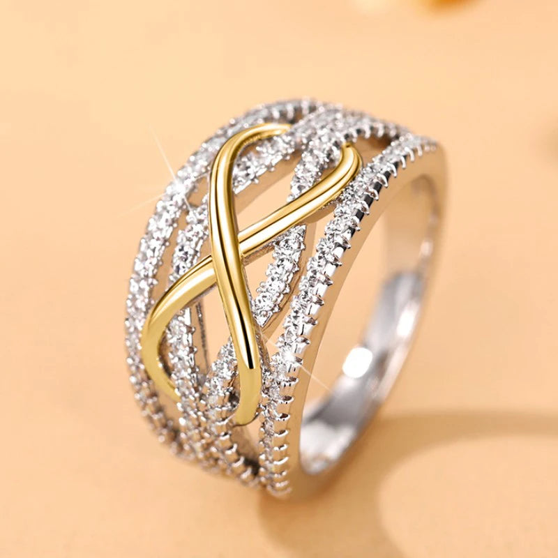 Timeless Cubic Zirconia Love Rings